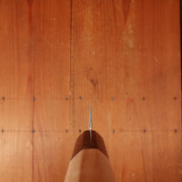 New Old Stock Peaso Steak Knife Set of 6 Gold Plated Stainless & Jacaranda Solingen 1960s 70s