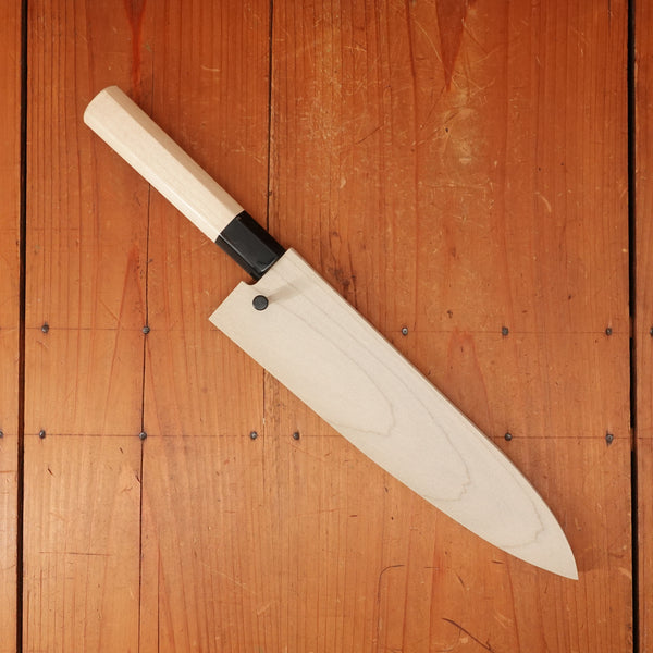 Sakai Kikumori Kikuzuki Uzu 210mm Gyuto Aogami 1 with Saya