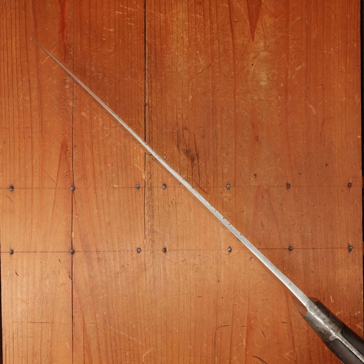 K Sabatier 12" Chef Knife Ideal Pattern Carbon Steel Walnut Thiers 1950s 60s
