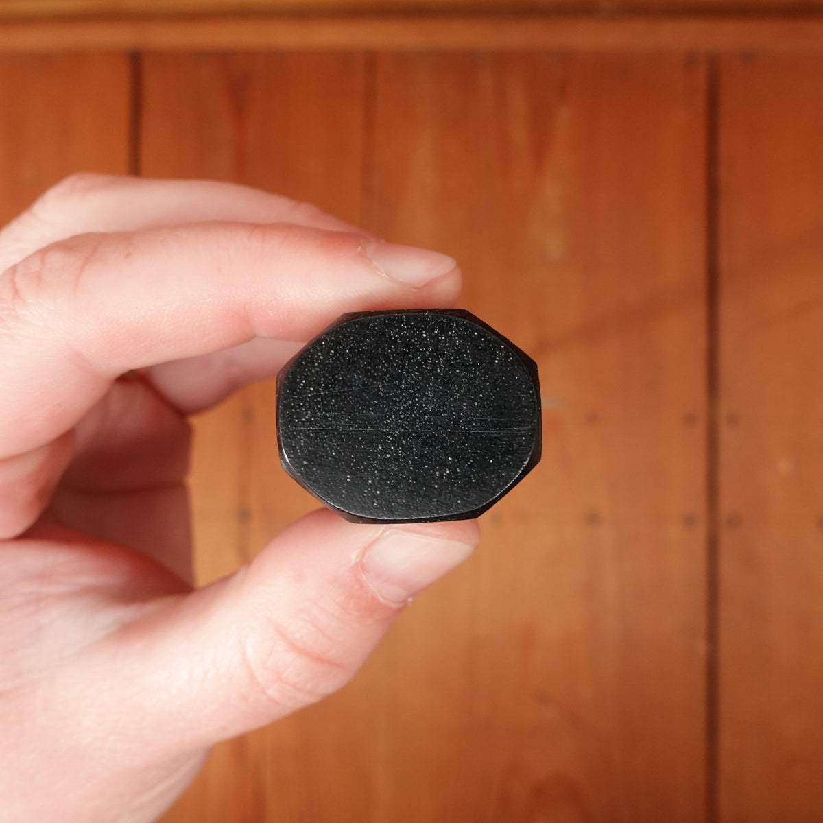 New Old Stock Anton Wingen Jr Steak Set Stainless Yellow Cracked Ice Solingen 1950s 60s