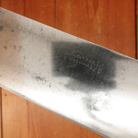 K Sabatier 12" Chef Knife Ideal Pattern Carbon Steel Walnut Thiers 1950s 60s