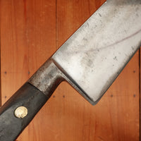 K Sabatier 12" Chef Knife Ideal Pattern Carbon Steel Walnut Thiers 1950s 60s