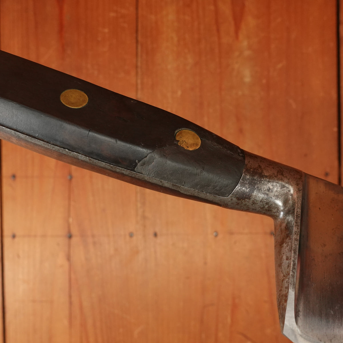 K Sabatier 12" Chef Knife Ideal Pattern Carbon Steel Walnut Thiers 1950s 60s