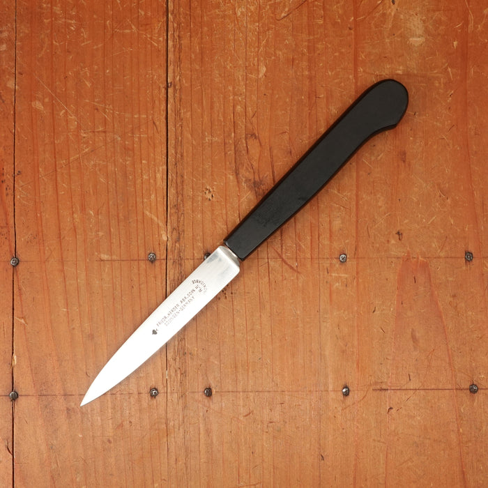 Friedr. Herder Abr Sohn 3.5" Paring Knife Stainless (New Old Stock Blade) Ebony Handle Blade 1920s-30s