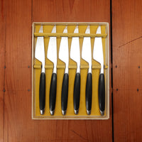 Anton Wingen Jr Steak Knife Set 6 Stainless & Composite Solingen 1960s 70s