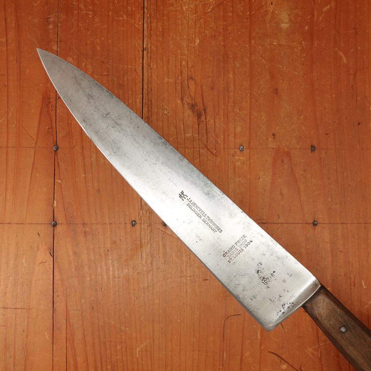J A Henckels 8.25" Chef Knife 102-8" Carbon Steel Solingen Pre-WW2 1920s ?