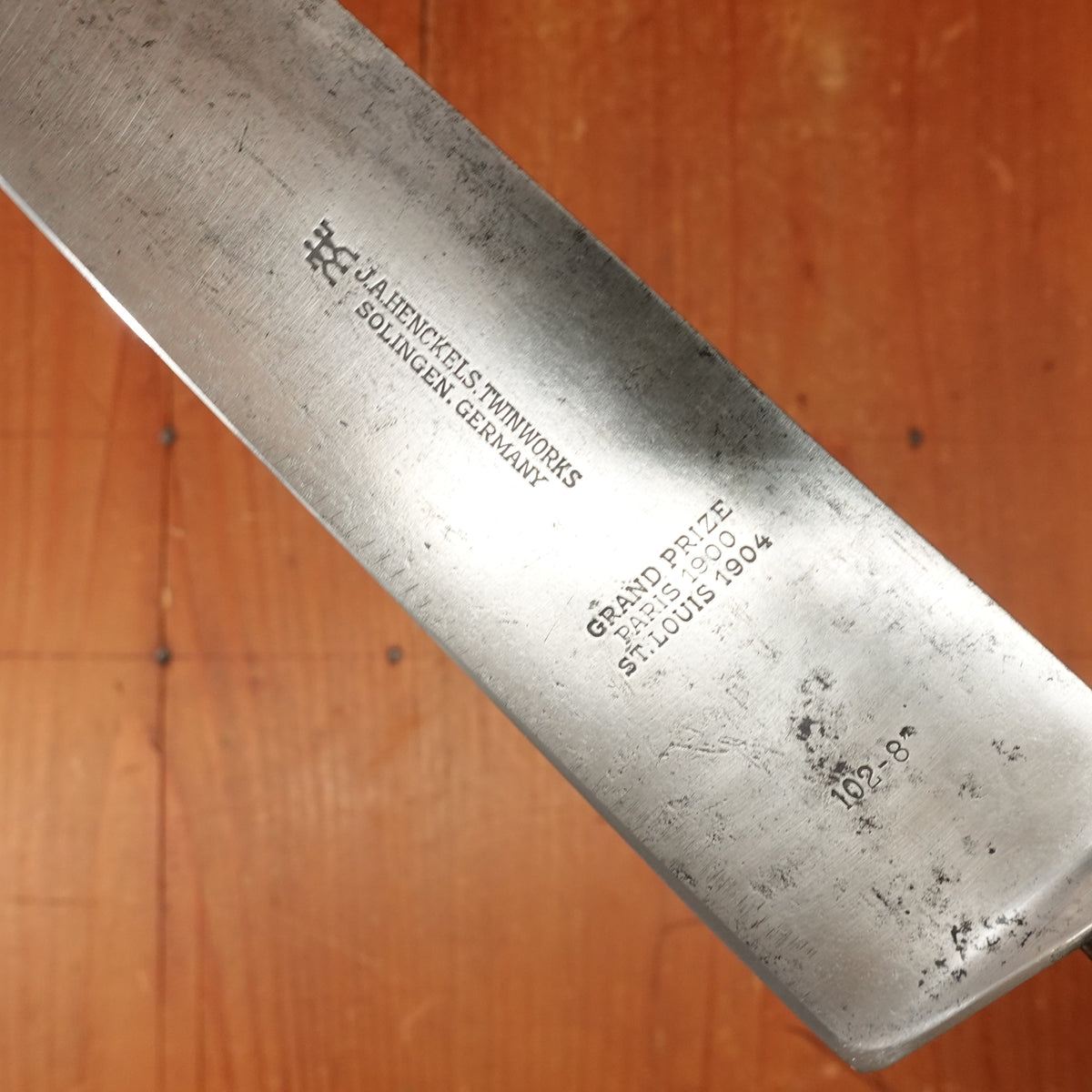 J A Henckels 8.25" Chef Knife 102-8" Carbon Steel Solingen Pre-WW2 1920s ?