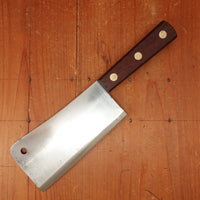 Ausonia 6" Cleaver Carbon Steel Rosewood - Italy? 1950s-60s?
