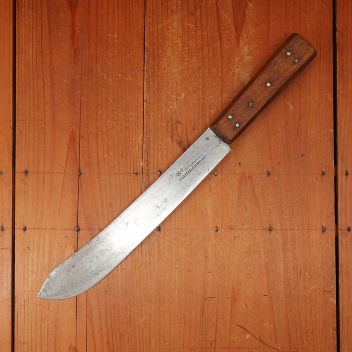 I Wilson 10" Bullnose Carbon Steel & Beechwood Sheffield 1890-1920s