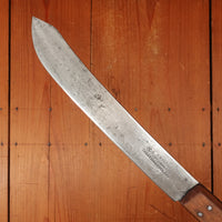 I Wilson 10" Bullnose Carbon Steel & Beechwood Sheffield 1890-1920s