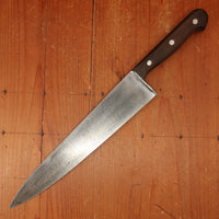 J A Henckels 102-10" Chef Knife Transitional Carbon Steel Walnut 1960s