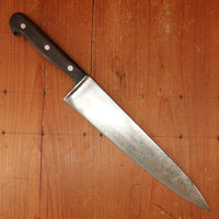 J A Henckels 102-10" Chef Knife Transitional Carbon Steel Walnut 1960s