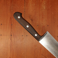 J A Henckels 102-10" Chef Knife Transitional Carbon Steel Walnut 1960s