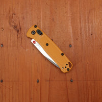 Benchmade 533-08 Mini Bugout Drop Point CPM-S30V AXIS Lock Daybreak Yellow Grivory Handle