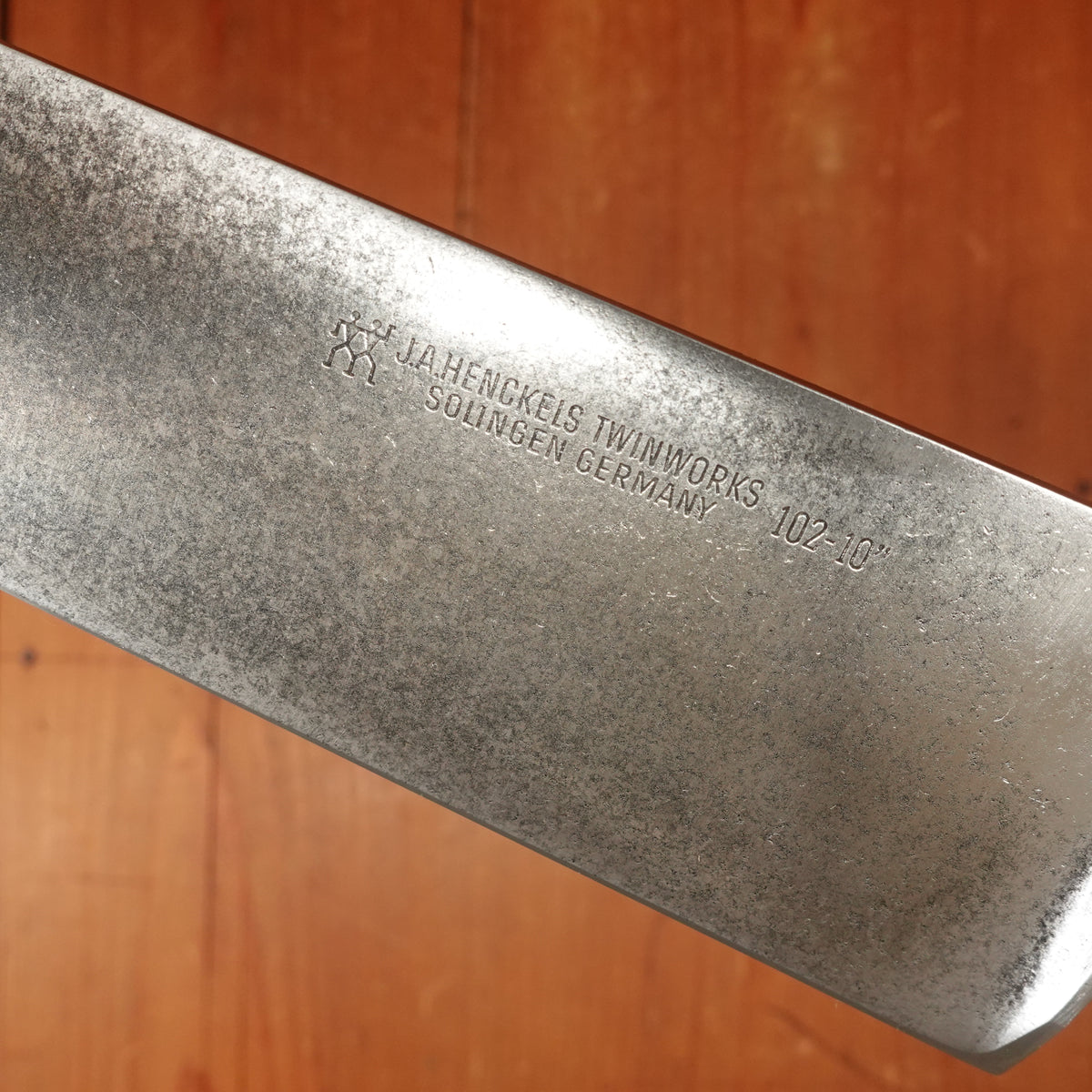 J A Henckels 102-10" Chef Knife Transitional Carbon Steel Walnut 1960s
