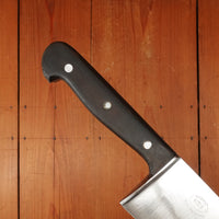 Wusthof Trident Dreizack 15.5" Chef Knife Carbon Steel Ebony Solingen Germany 1950s -60s