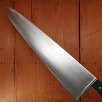 Wusthof Trident Dreizack 15.5" Chef Knife Carbon Steel Ebony Solingen Germany 1950s -60s