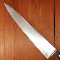 Wusthof Trident Dreizack 15.5" Chef Knife Carbon Steel Ebony Solingen Germany 1950s -60s