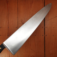 Wusthof Trident Dreizack 15.5" Chef Knife Carbon Steel Ebony Solingen Germany 1950s -60s