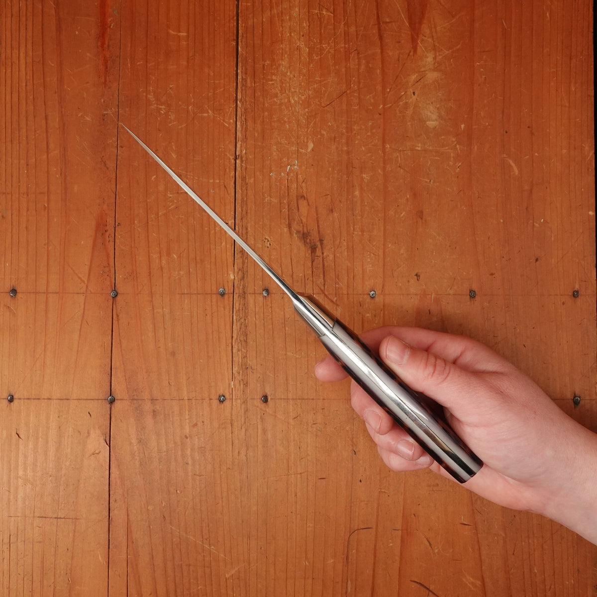 New Old Stock Intedge 12" Bullnose Scimitar Carbon Steel Foster Bros Pattern 1950s 60s