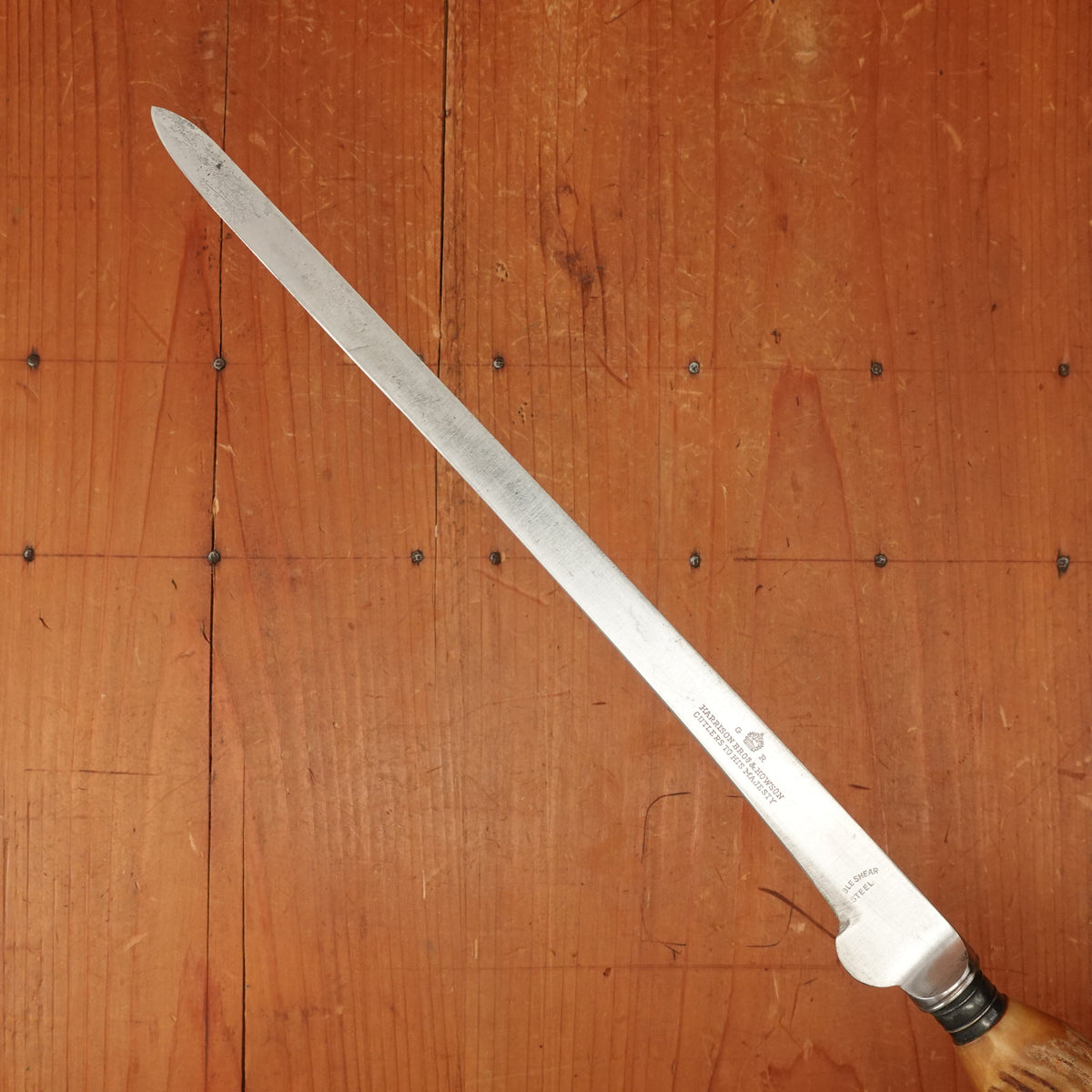 Harrison Bros & Howson 10” Ham / Salmon Slicer Double Shear Steel Sheffield 1920s-50s