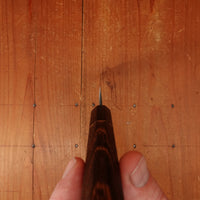 Wakui 120mm Petty Stainless Clad Aogami 2 Nashiji Warikomi Chestnut