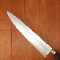New Old Stock 25cm / 9.75" Chef Knife Carbon Nogent / Cuisine Massif Ebonized Beech & Nickel Thiers 1950s-60s