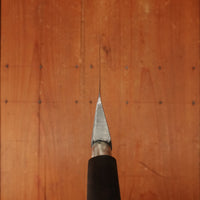 New Old Stock 25cm / 9.75" Chef Knife Carbon Nogent / Cuisine Massif Ebonized Beech & Nickel Thiers 1950s-60s