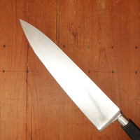 New Old Stock 25cm+ / 10" Chef Knife Wide Carbon Nogent / Cuisine Massif Ebonized Beech & Nickel Thiers 1950s-60s
