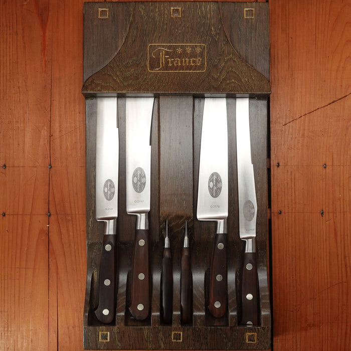 New Vintage Sabatier Trompette / Ekco Ancienne Maison Set Forged Stainless Late 50-60s - 6 Pieces