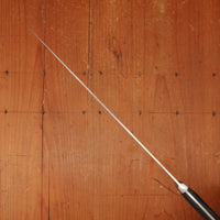 Ed Wusthof 4520 Dreizackwerk 10" Narrow Stiff Slicer Stainless Steel Macasser Ebony Handle 1960s-Early 70s