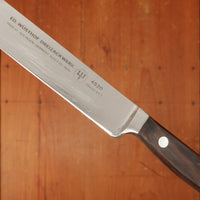 Ed Wusthof 4520 Dreizackwerk 10" Narrow Stiff Slicer Stainless Steel Macasser Ebony Handle 1960s-Early 70s