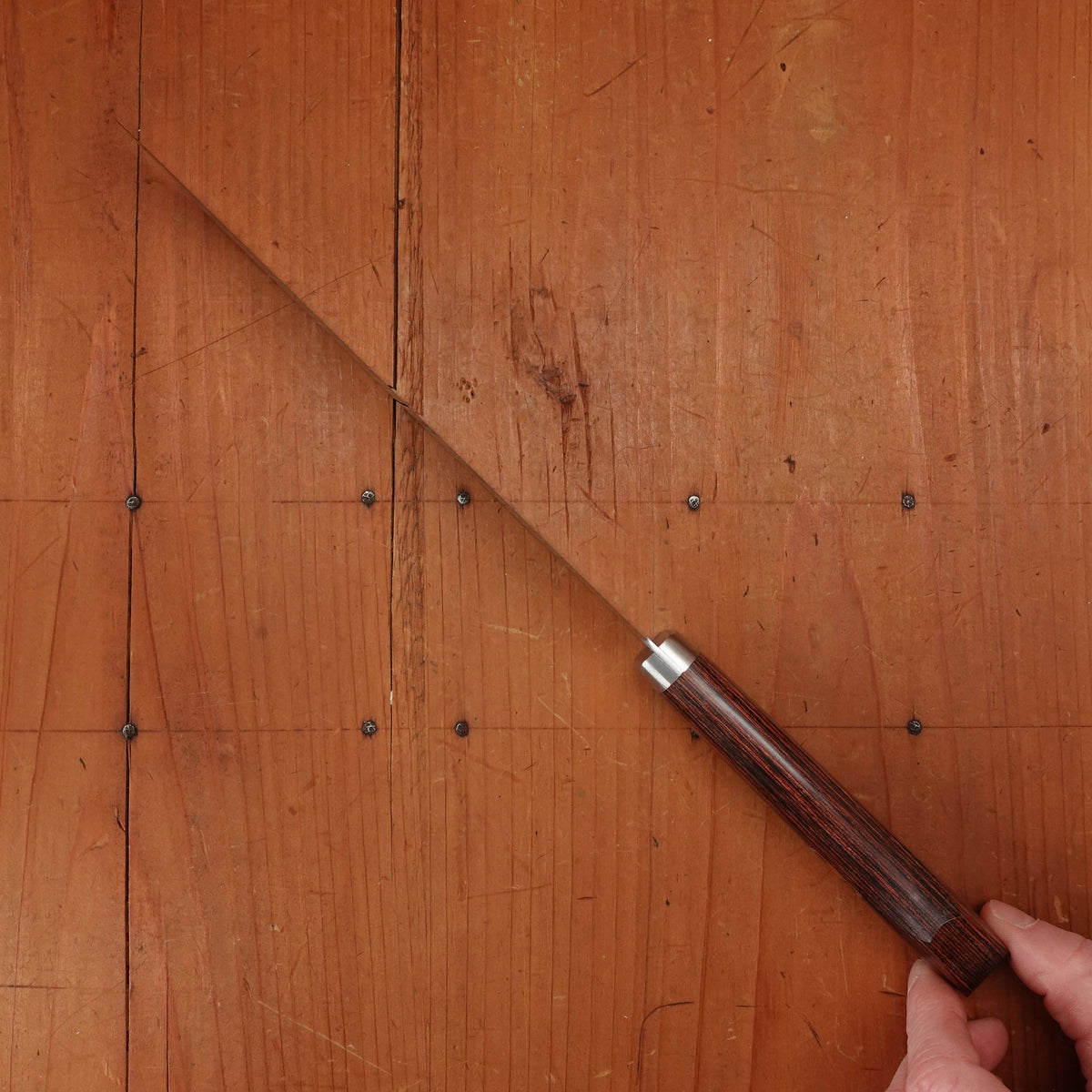 Hitohira Imojiya MZ 180mm Gyuto VG1 Imitation Mahogany Handle