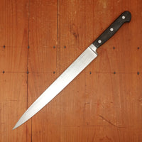 Ed Wusthof 4522 Dreizackwerk Pre-Classic 10" Slicer Stainless Steel Pakka Handle 1970s Early 80s