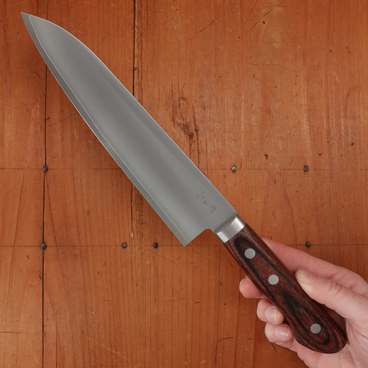 Hitohira Imojiya MZ 180mm Gyuto VG1 Imitation Mahogany Handle