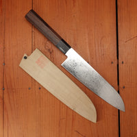 Trade In Kikuichi NWD 180mm Santoku Warikomi Nickel Damascus with Saya