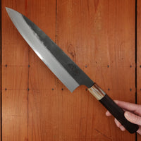 Hitohira Togashi 240mm Gyuto Aogami 2 Kurouchi Ebony Handle