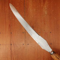 Late 19th C English Carving Knife & Fork Shear Steel Stag Sheffield 1890s-1920s