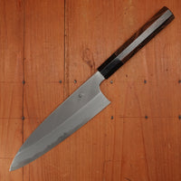 Hitohira Togashi 210mm Gyuto Stainless Clad Shirogami 1 Ziricote Handle