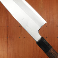 Hitohira Togashi 210mm Gyuto Stainless Clad Shirogami 1 Ziricote Handle