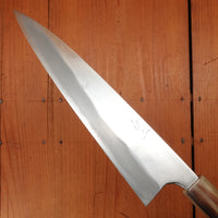 Trade In Mazaki 210mm Gyuto Shirogami 2 Kasumi Ebony Blonde Horn