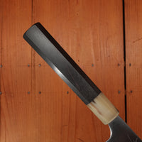 Trade In Mazaki 210mm Gyuto Shirogami 2 Kasumi Ebony Blonde Horn