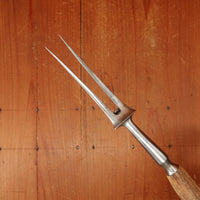 Late 19th C English Carving Knife & Fork Shear Steel Stag Sheffield 1890s-1920s