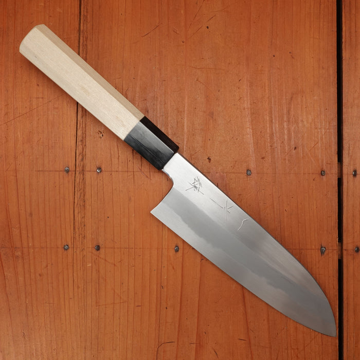 Hitohira Kikuchiyo Ren 180mm Santoku Shirogami 2 Ho Wood Handle