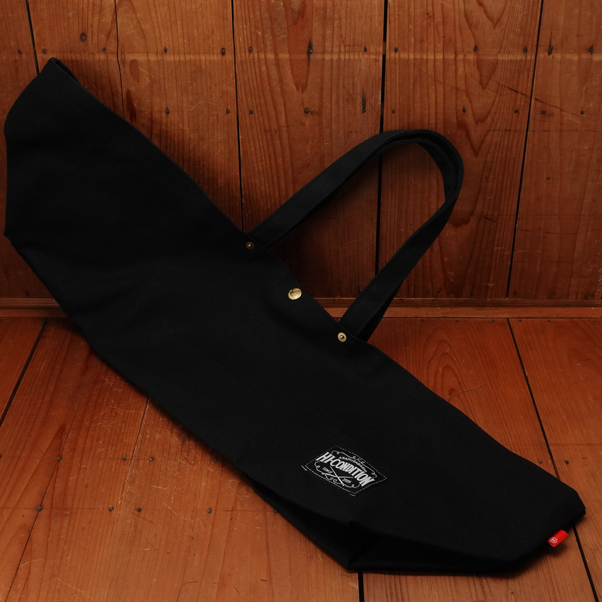 Hitohira Hi-Condition Canvas Tote Bag Black