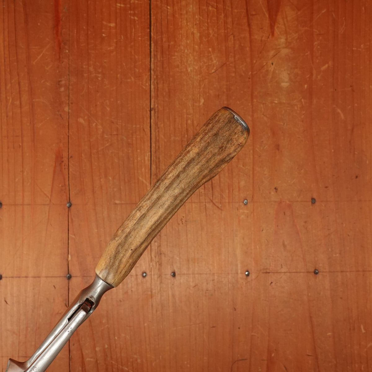 Late 19th C English Carving Knife & Fork Shear Steel Stag Sheffield 1890s-1920s