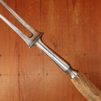 Late 19th C English Carving Knife & Fork Shear Steel Stag Sheffield 1890s-1920s