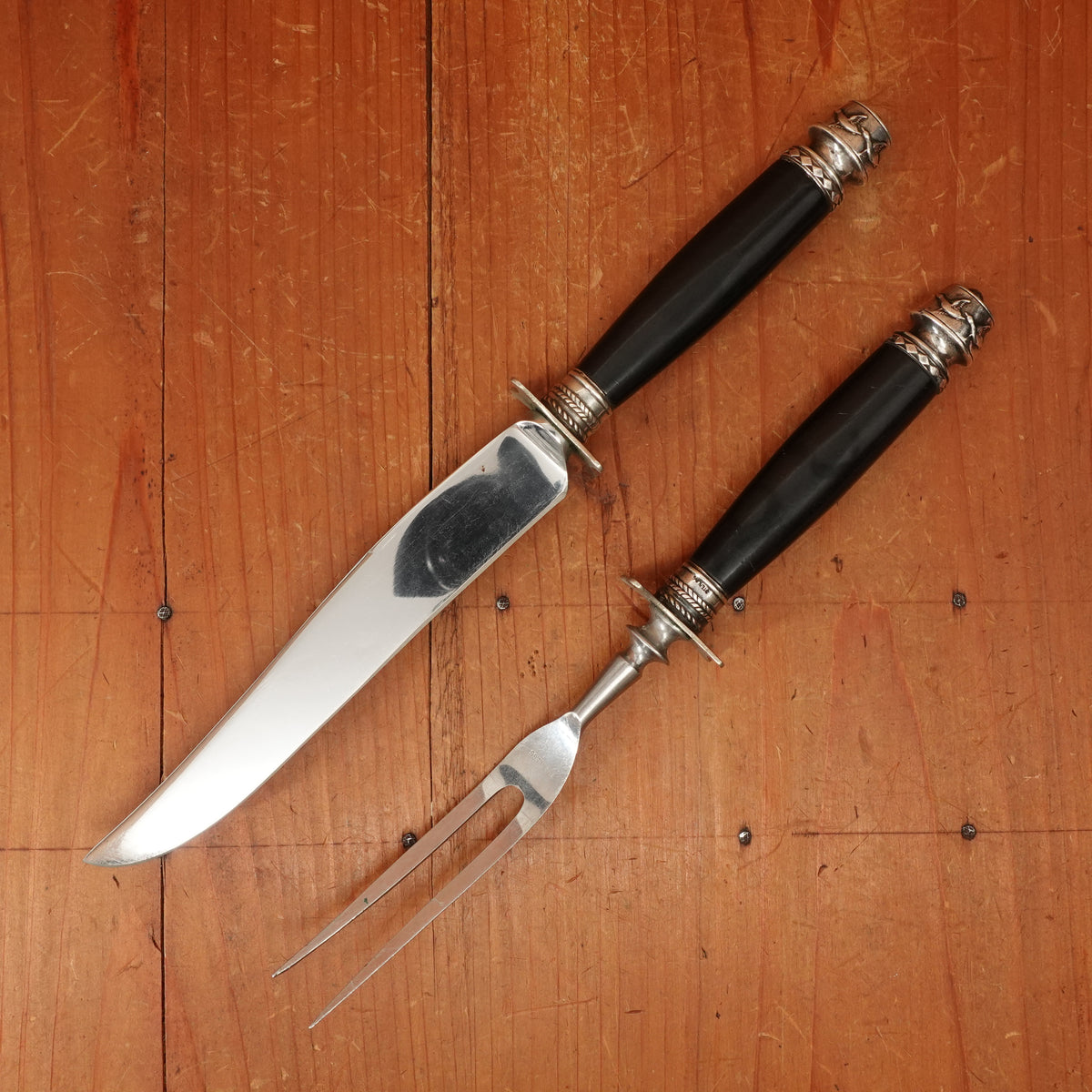 Poultry Carving Set Stainless Sterling USA 1940s-60s
