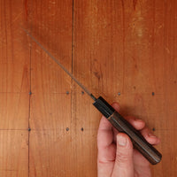 Wakui 150mm Petty Stainless Clad Aogami 2 Nashiji Warikomi Chestnut