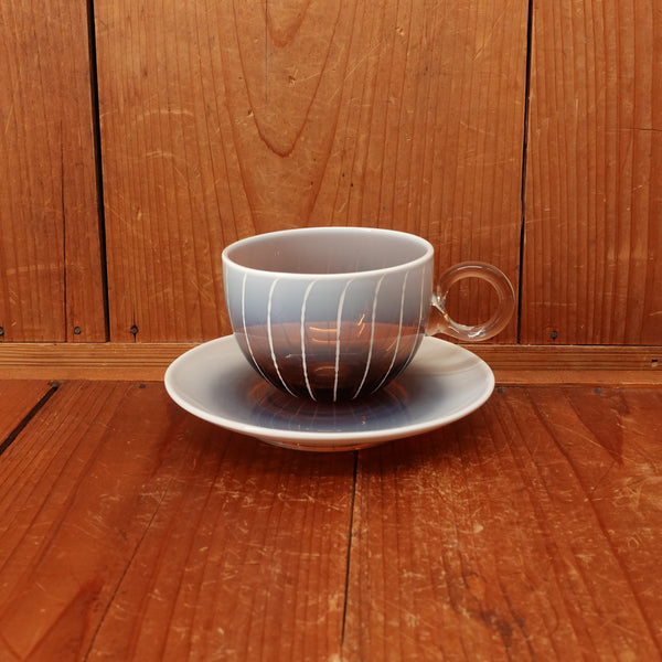 Noto Glass Tea Cup and Saucer